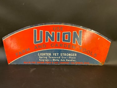 Old Sign "Use Union Farm and Garden Tools" Columbus Ohio