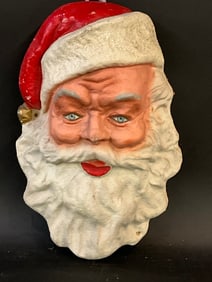 Vintage 3 Dimensional Santa Claus Christmas Door Decoration