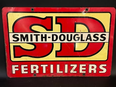 Smith-Douglass Ferilizers Metal Advertising Sign