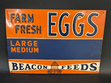 Farm Fresh Eggs Beacon Feeds Sign