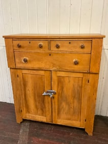 American Pine Antique Jelly Cupboard