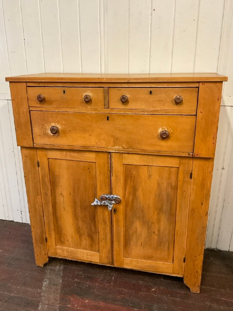 American Pine Antique Jelly Cupboard (1 of 4)