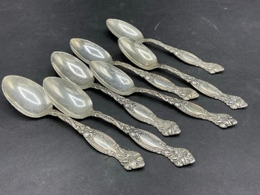 Simpson Hall Miller Co. Sterling Silver Teaspoons