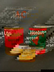 Petroleum 4pcs. Advertising Cans & Containers