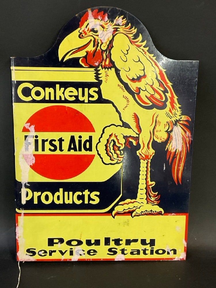 Conkey's First Aid Products Poultry Service Station Sign (1 of 3)