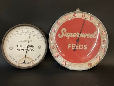 The Home Insurance Co. NY and Supersweet Feeds Thermometers