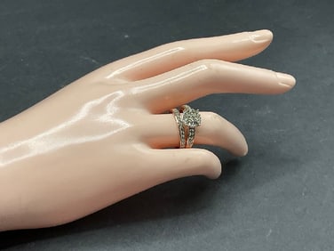 10K Rose Gold Diamond Wedding Set