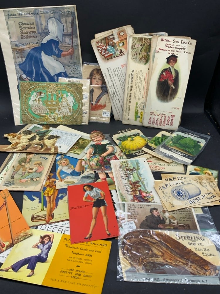 Estate Compiled Antique and Vintage Paper Ephemera-Pin Up Etc. (1 of 8)