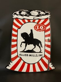 I.Q. Allied Mills, Inc Enameled Sign