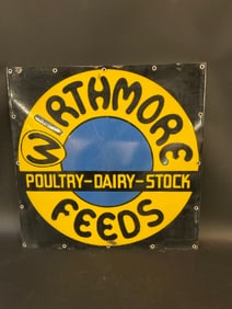 Wirthmore Feeds Enameled  Advertising Sign