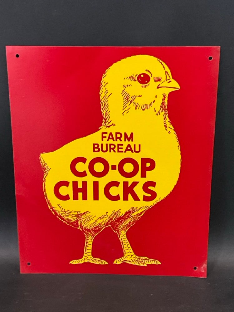 Farm Bureau Co-Op Chicks Advertising Metal Signs (1 of 2)