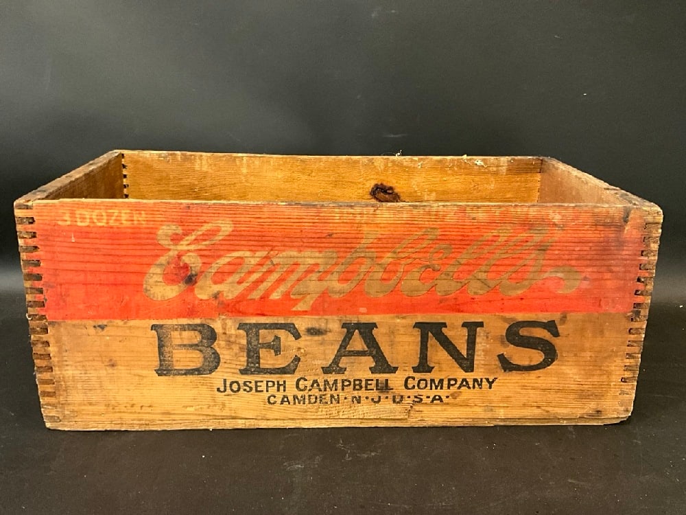 Joseph Campbell Compbany Beans Crate: Joseph Campbell Compbany Beans Crate.Dimensions: 9” x 22” x 11 1/2”