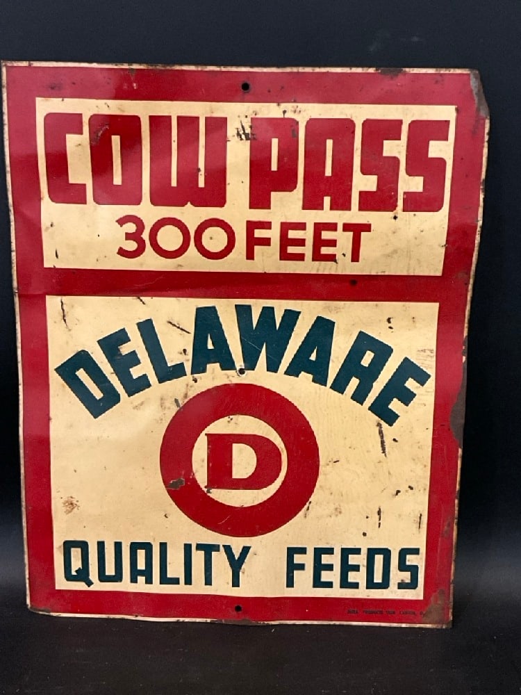 Cow Pass Delaware Quality Feeds Metal Sign (1 of 3)