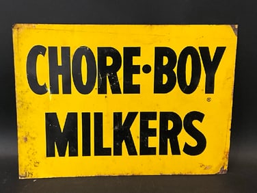 Chore Boy Milkers Metal Sign