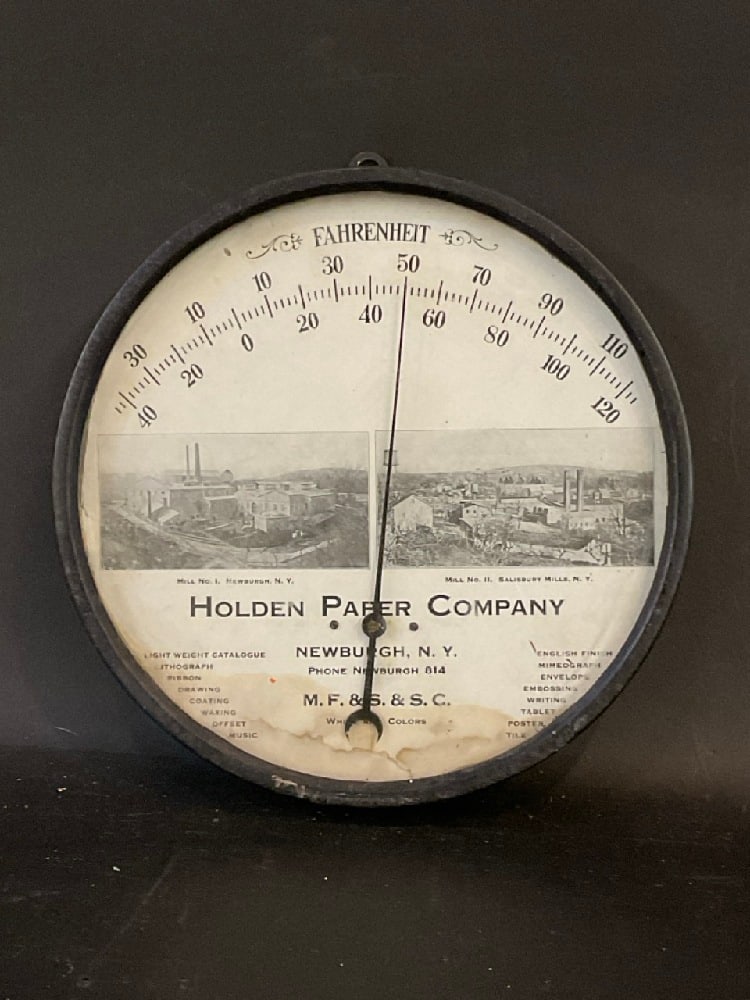Holden Paper Co. Newburgh, NY Thermometer (1 of 3)