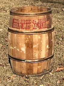 Washburn Crosby Co. Wood Barrel