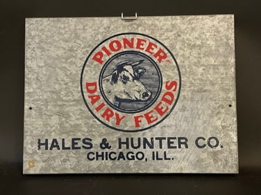 Galvanized Pioneer Dairy Feeds Wall Display