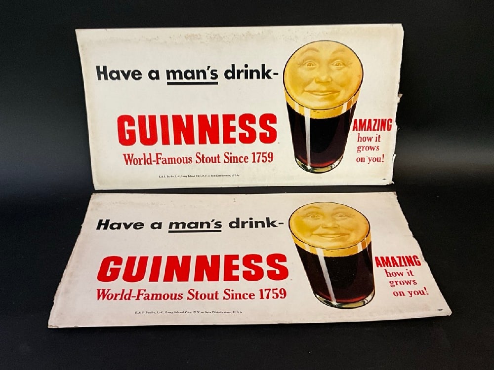 2 Vintage Cardboard Guinness Beer Signs (1 of 6)