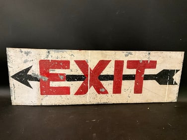 Vintage Metal Exit Sign