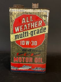 All Weather Motor Oil Can