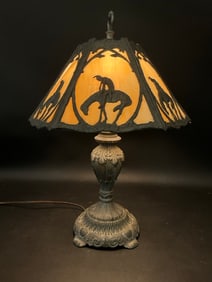 Paul Harmon Lamp Slag Glass Table lamp