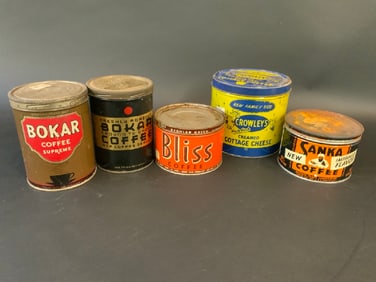 Four (4) Vintage Advertising Cans- Food Related
