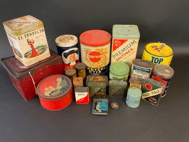 Lot of 23 Advertising Cans- Food Related
