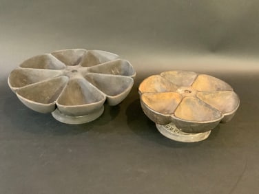 Two (2) Cast Iron Cobbler's Lazy Susan (Nuts and Bolts)