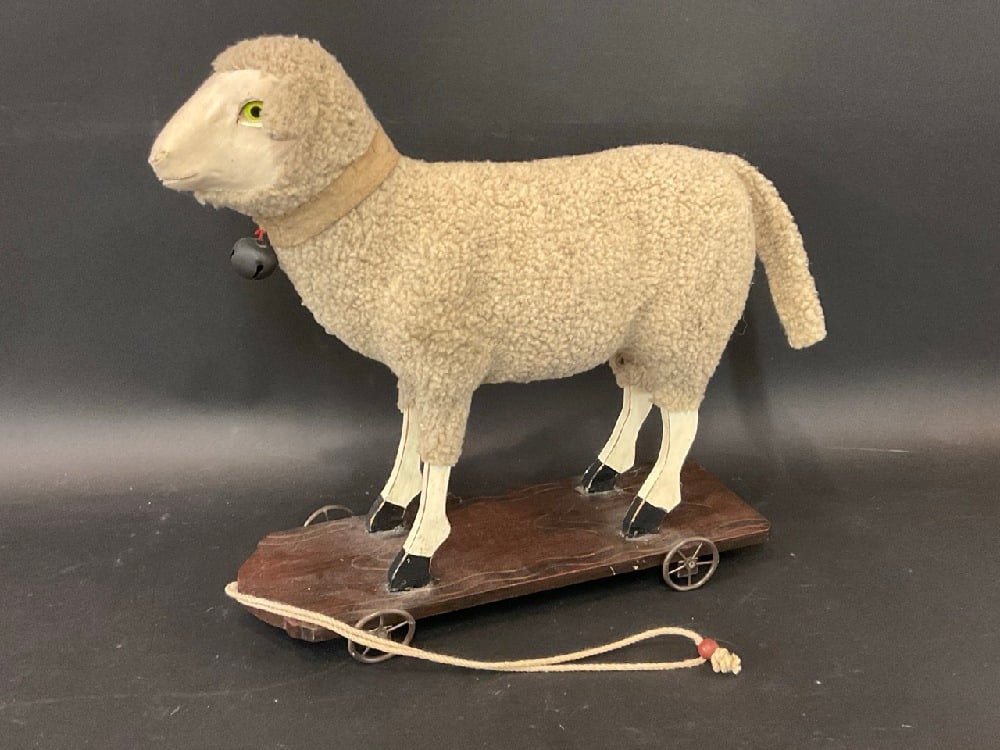 Contemporary Antique Style Sheep Pull Toy (1 of 5)