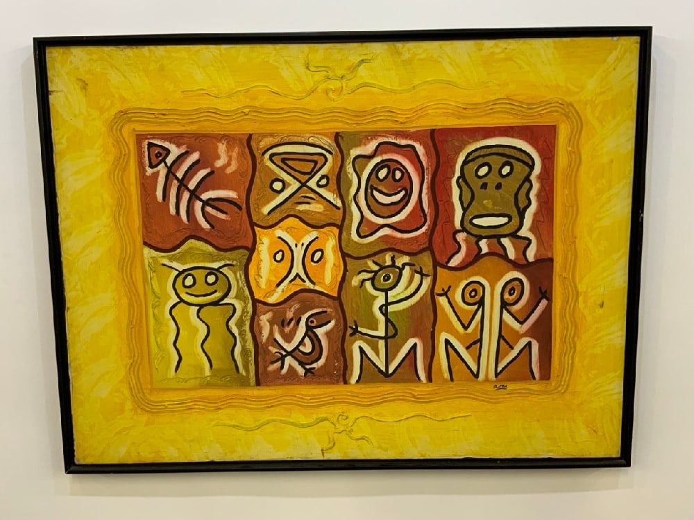 Contemporary Haitian Art Oil Painting, Signed: Contemporary Haitian Art Oil Painting, Signed. Dimensions 28.5” x 28” Please see photograph preview.