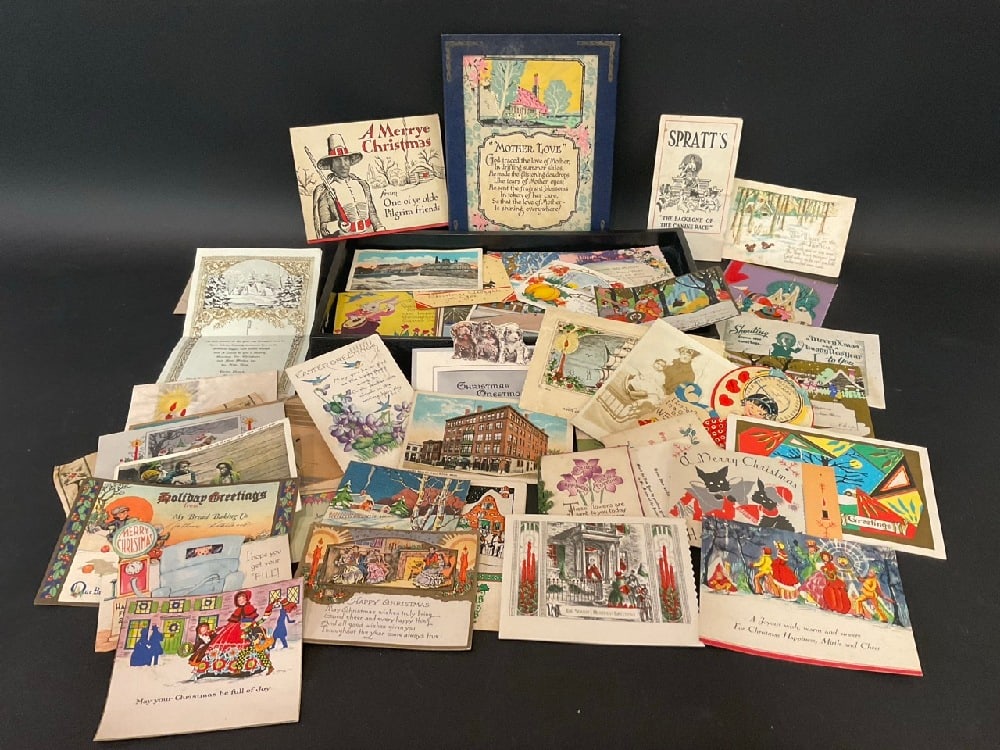 Vintage Postcards, Greeting Cards & Advertising Related Paper Lot (1 of 5)