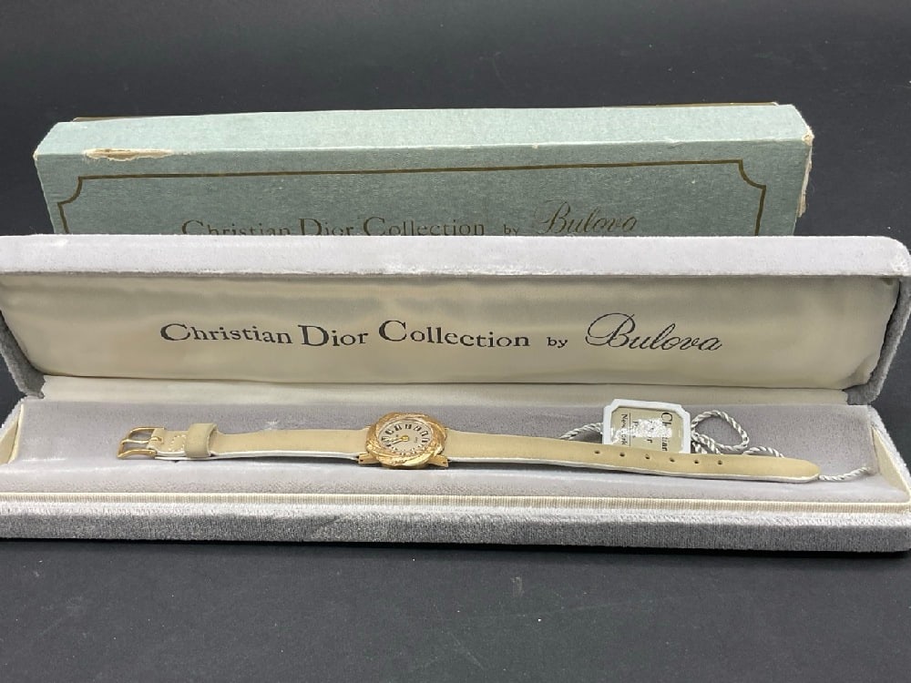 14K Gold Christian Dior Lady's Designer Wristwatch (1 of 7)