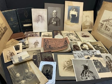 Antique Cabinet Card Photographs and Related.. Civil War, Zachary Taylor and Bicycle..