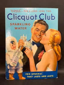Clicquot Club Sparkling Water Counter Advertisement