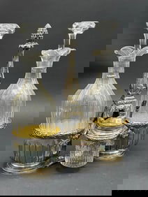 French Silver Plated Cruet Set