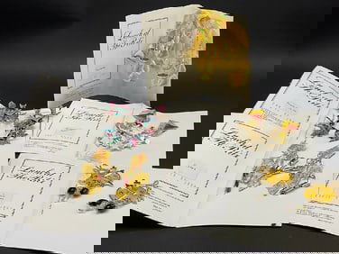 Five (5) Pairs of  Lunch at The Ritz Dangle Earrings