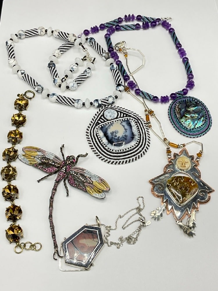 Estate Compiled Artisan Jewelry Group with Sterling Silver (1 of 7)