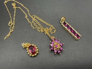 Estate Compiled Gold Jewelry Group