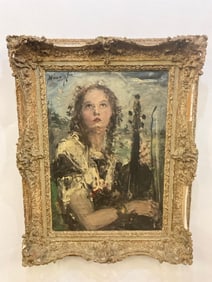 Aurel Naray (Hungarian, 1883-1948) Violinist