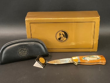 Franklin Mint Ronald Martin Large Mouth Bass Collector’s Knife