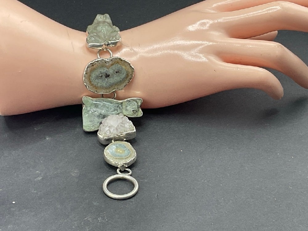 Amy Kahn Russell Artisan Carved Gemstone Bracelet (1 of 4)