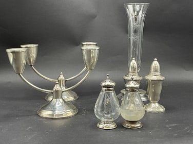 Sterling Silver Weighted Tableware Lot