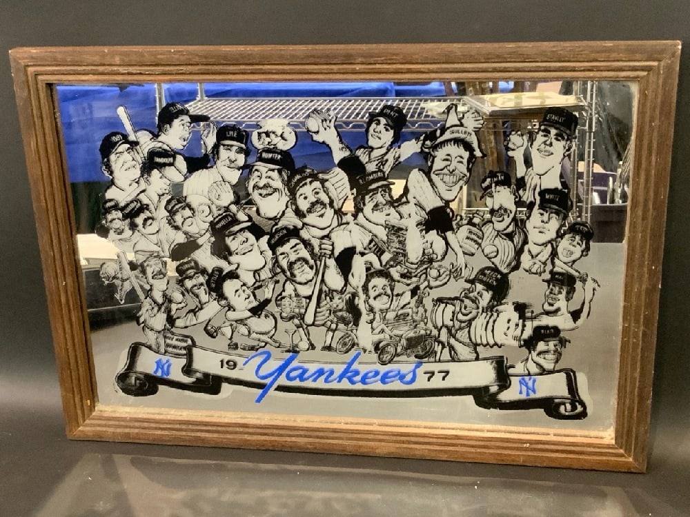 Vintage 1978 NY Yankees Framed Mirror Team Picture (1 of 6)