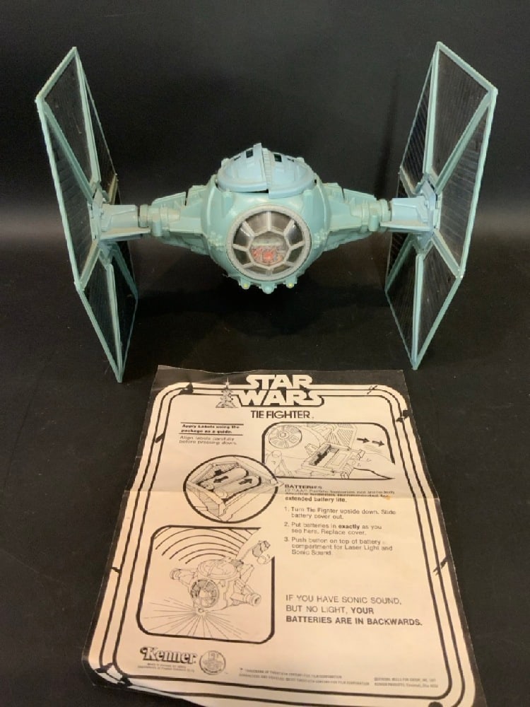 Kenner 1995 Power of the Force Tie Fighter w/ Paperwork: Kenner 1995 Power of the Force Tie Fighter w/ Paperwork.