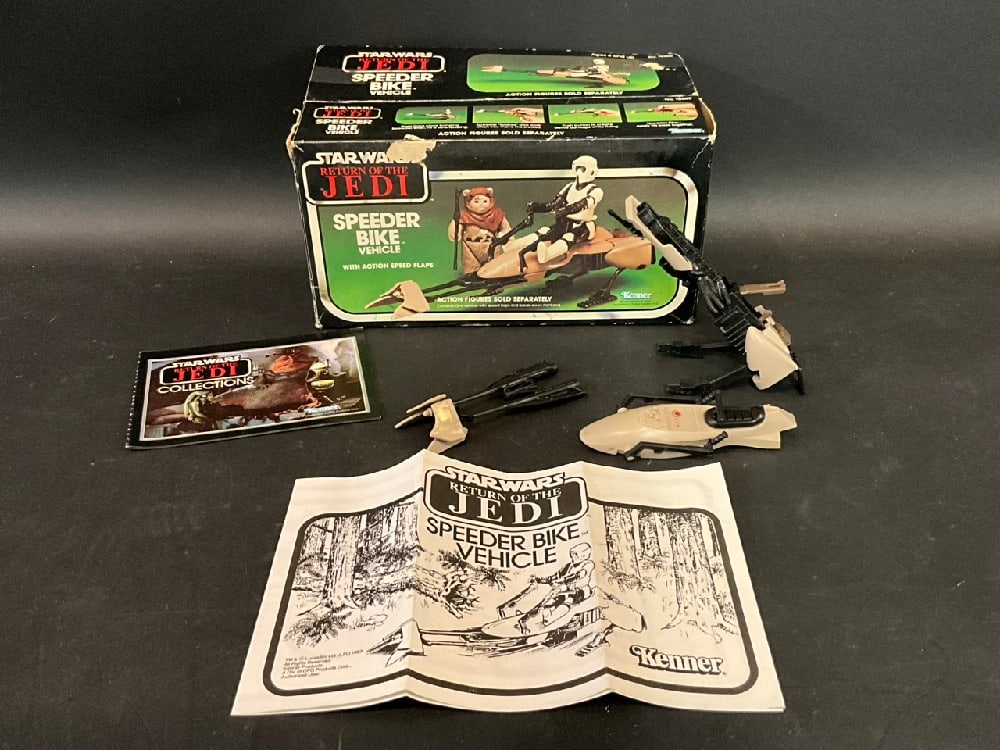 1983 Kenner Star Wars Speeder Bike Vehicle w/ Box & Paperwork (1 of 4)
