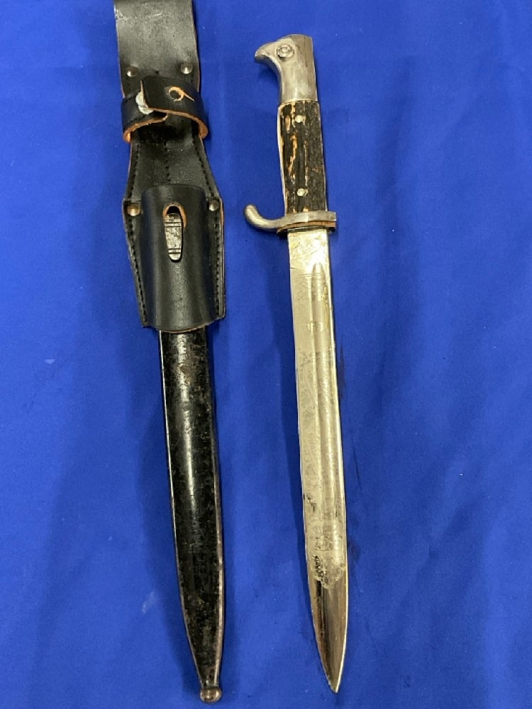 WW2 Paul Weyersburg German Dress Bayonet w/ Stag Handle (1 of 7)