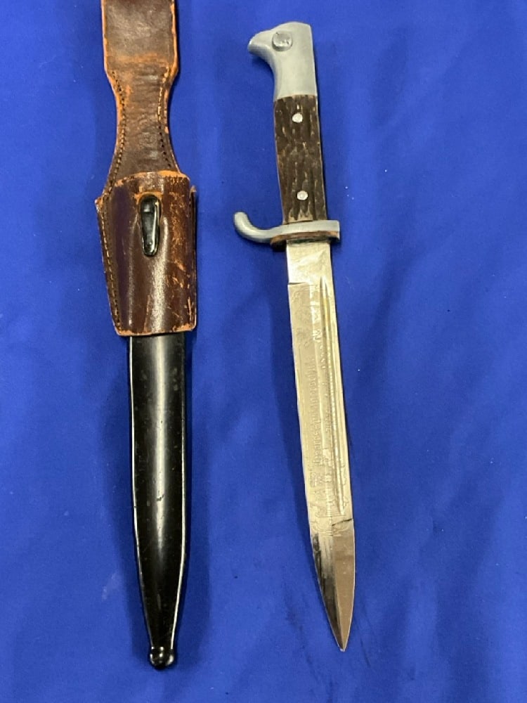 WWII Max Weyersburg  German Dress  Bayonet w/ Stag Handle (1 of 4)