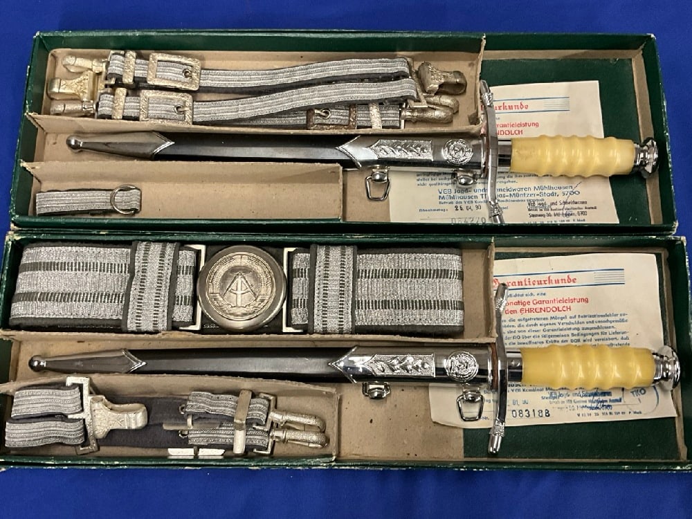 Two (2) East Germany Military Daggers with Boxes (1 of 6)
