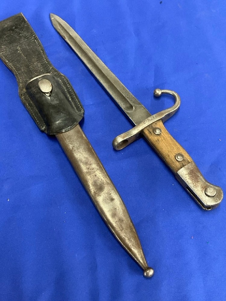 German Made Turkish Bayonet with Export Scabbard (1 of 4)