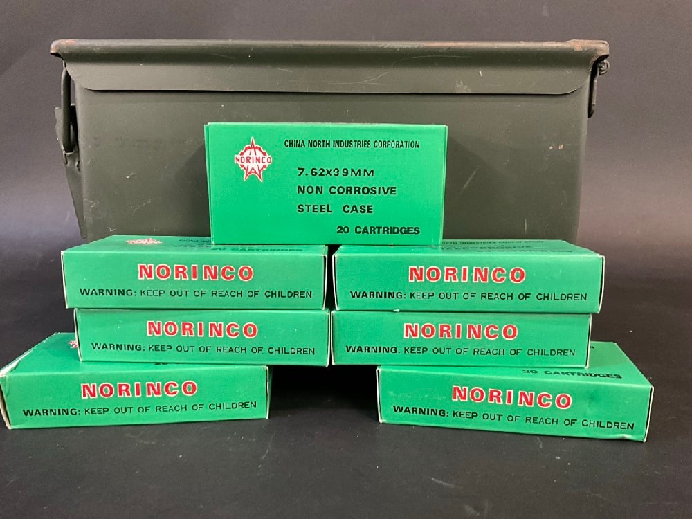 500 Norinco 7.62 x 39mm Steel Case Ammo Cartridges (1 of 3)